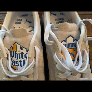 Like new in original box size 11 limited edition Puma White Castle white suede